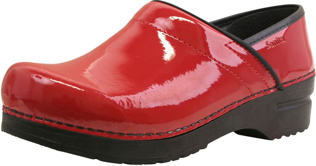 Sanita Original-Prof. Patent Clog Red Gr.38