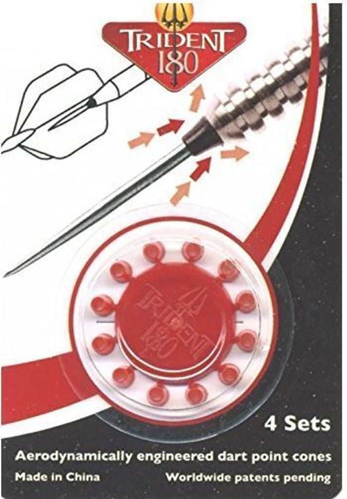 Trident180 Steeldart Cones Rot