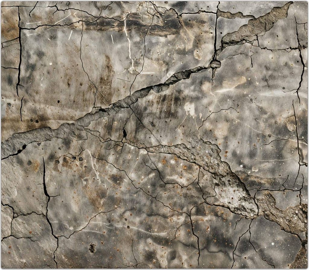 Spritzschutz Herdabdeckplatte Schneidebrett aus Glas Rissige Oberfläche 1-Teilig (60x52cm)