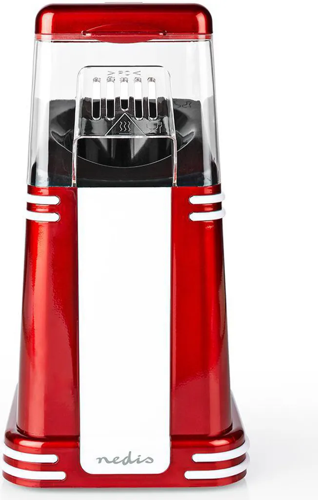 Macchina per popcorn NEDIS 1200 W ad aria calda rosso-bianco FCPC100RD