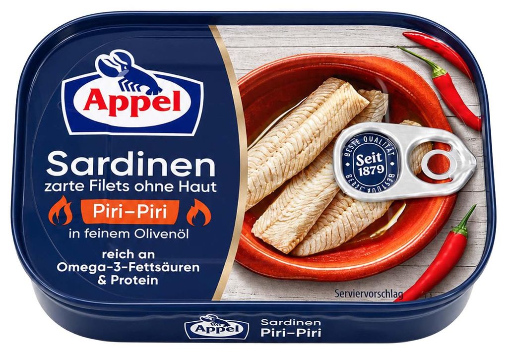 APPEL Sardinenfilets Piri-Piri 105g Produktbild 
