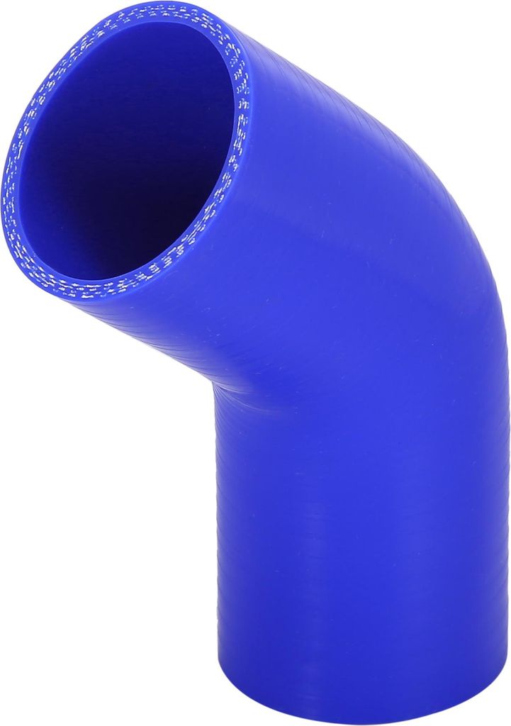 Auto 45 Grad Ladeluftkühler Silikonschlauch 57mm 2.25" Innendurchm. Blau