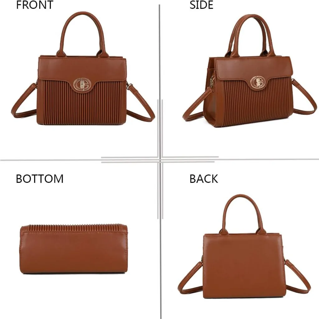 Borsa Gallantry Marrone Scamosciata - Tracolla Staccabile | Donna Chic - 3