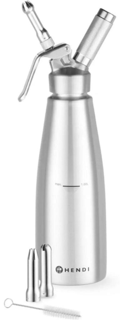 HENDI Sahnespender Edelstahl     1 l 98x330 mm           Produktbild 