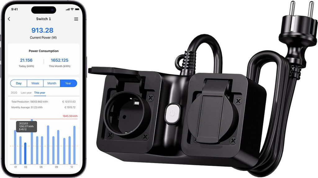Meross Smart Wi-Fi Außenstecker