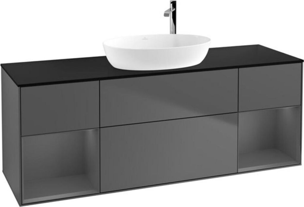 V&B Waschtischunterschrank Finion 160cm, Pl b m, Rg A m Lac, Anthrac. m