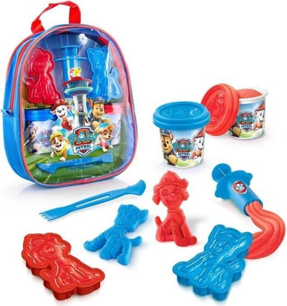 CANAL TOYS Pat Patrouille Rucksack mit Modelliermasse und Zubehör - Kreativset