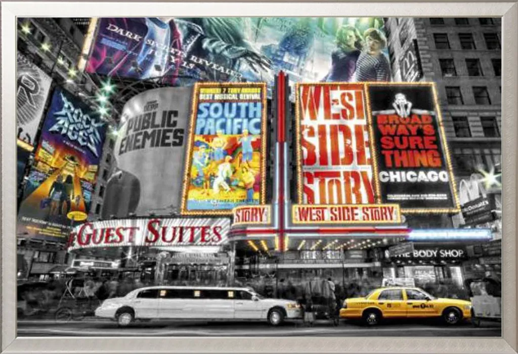 Poster géant New York encadré sous verre acrylique Shinsuke