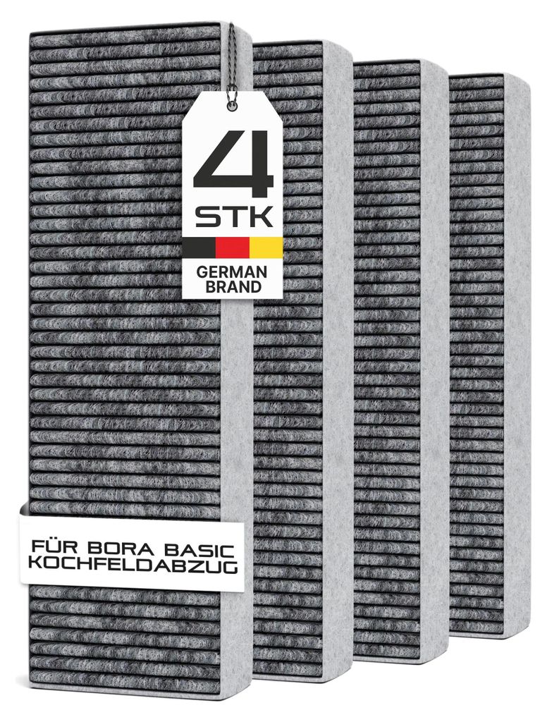 Aktivkohlefilter-Set passend für Bora Basic BHU, BFIU und Produktbild 
