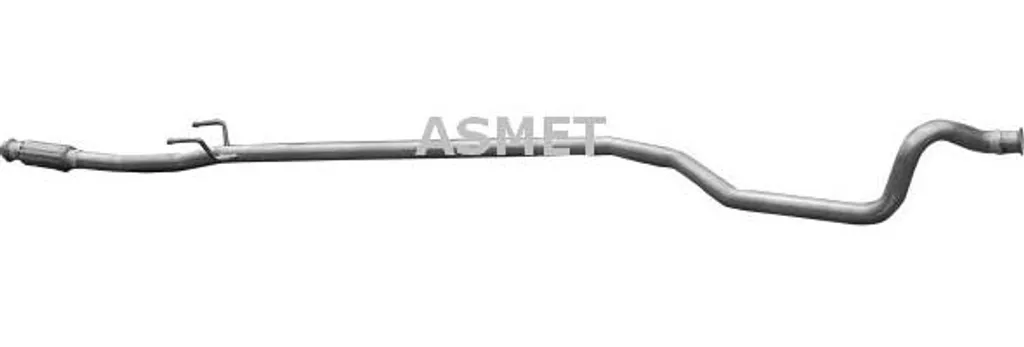 Tube intermédiaire d'échappement 1717S2 ASMET 8081 pour Peugeot 206