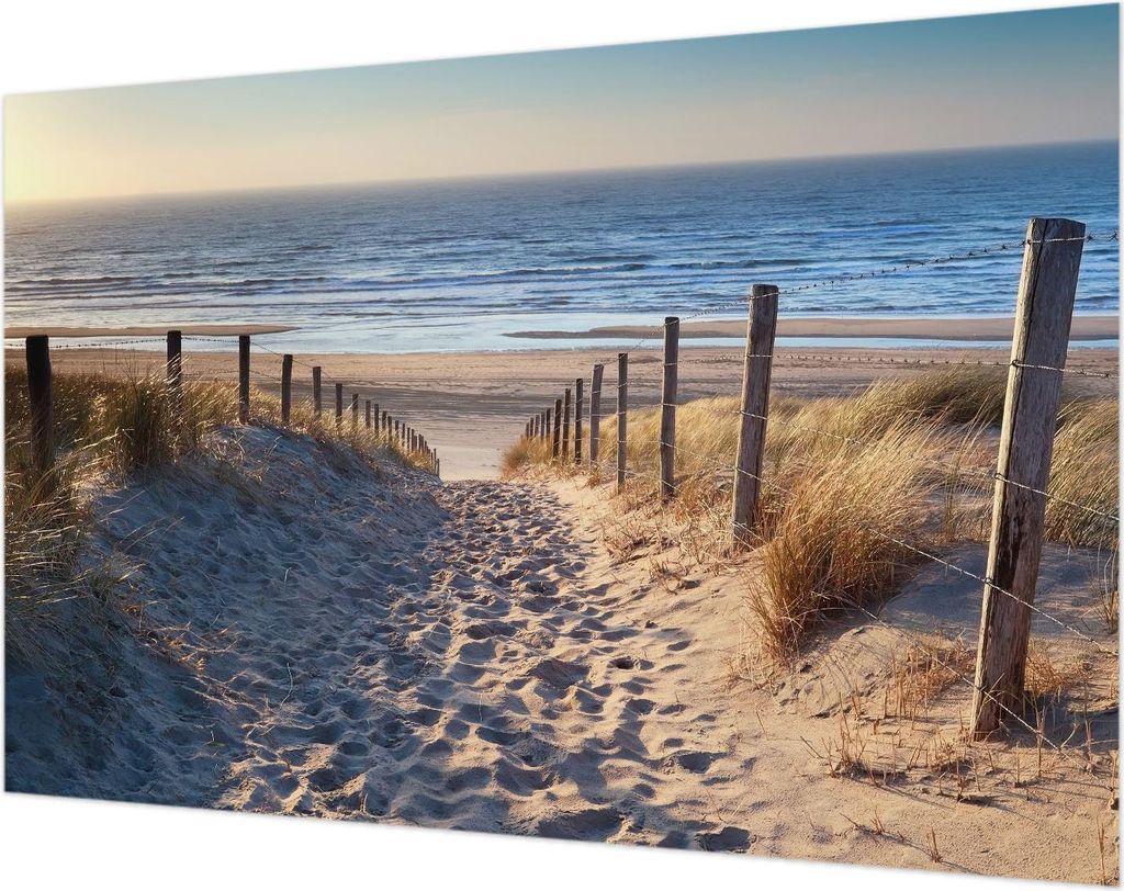 Wandtapete - Dekorative Tapete für Wohnzimmer- Tapetenfolie für Wanddekoration - 104x70 cm - Strandweg