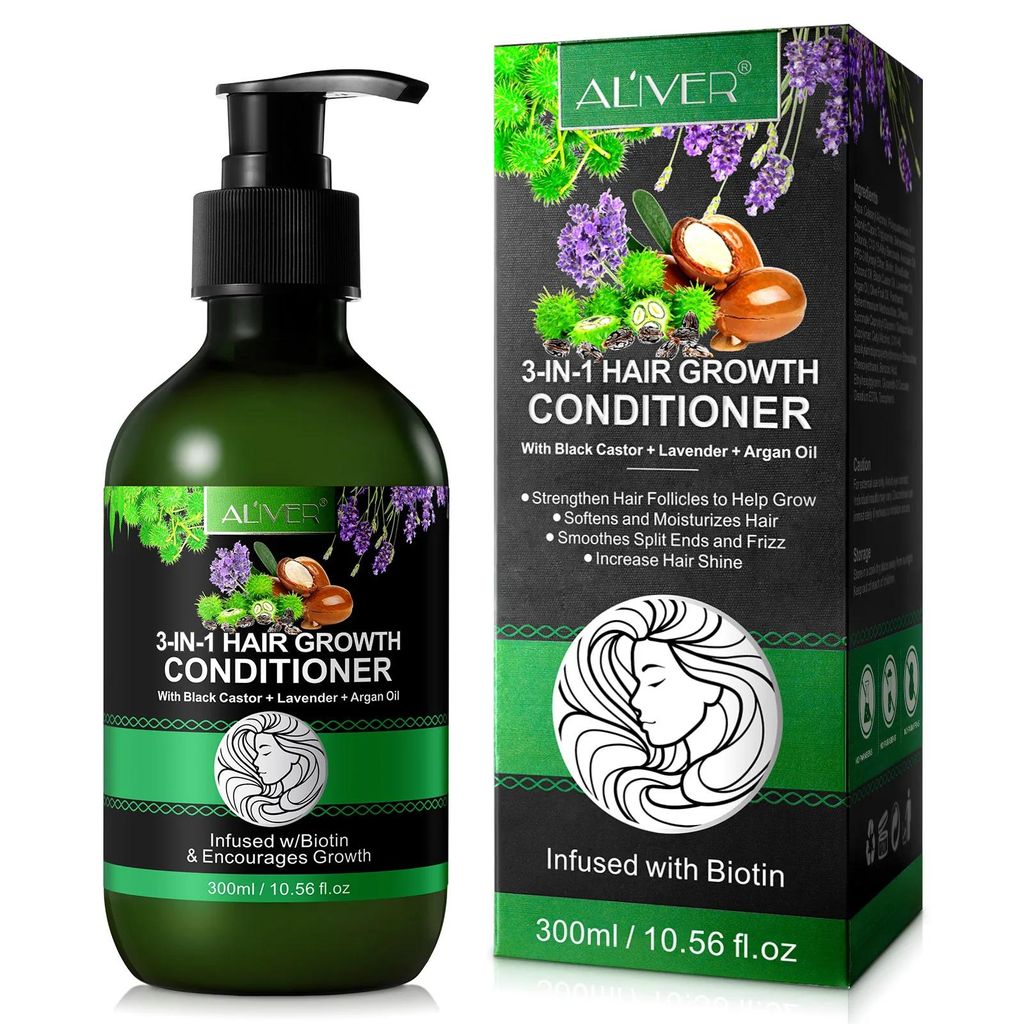 Aliver 3-in-1 Conditioner – Rizinusöl + Lavendelöl + Arganöl – 300 ml