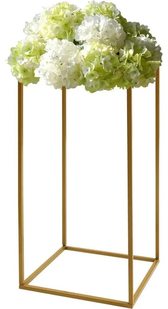 Optimisez l'espace avec ce support fleurs métal or anti-basculement - 4