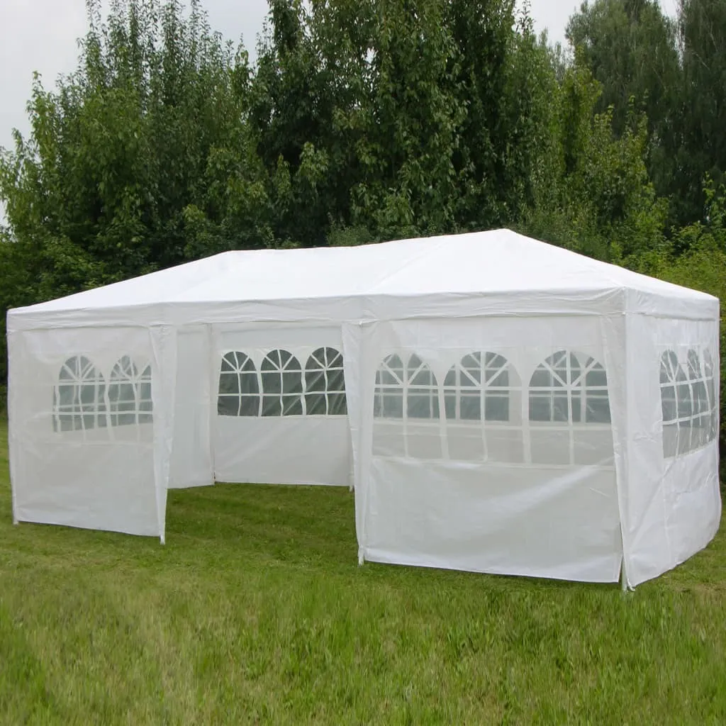 Grand pavillon HI 3x6m blanc pour abriter vos événements en plein air