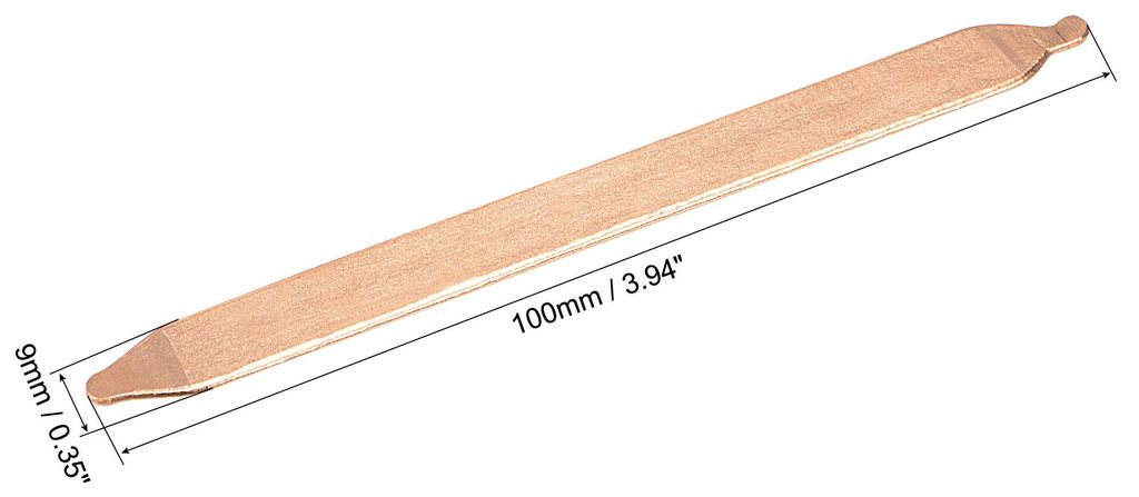 Flaches Kupfer Heatpipe zum Kš¹hlen von Laptop CPU GPU Kš¹hlk?rper 100 mm x 9 mm x 1 mm