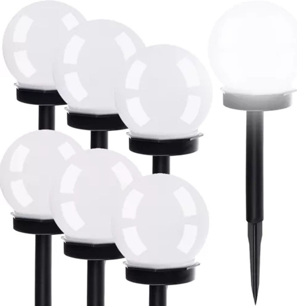 Lampada solare da giardino - set sferico da 6 pz. 23562 Immagine del prodotto 