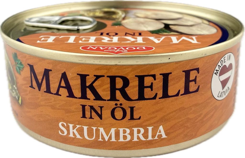 Dovgan Makrele in Öl 240g Produktbild 