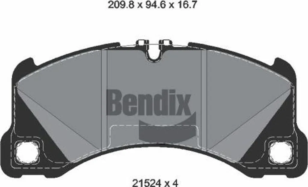 Plaquettes de Frein BENDIX BPD2440 - OE 95B698151AK Cayenne et Macan