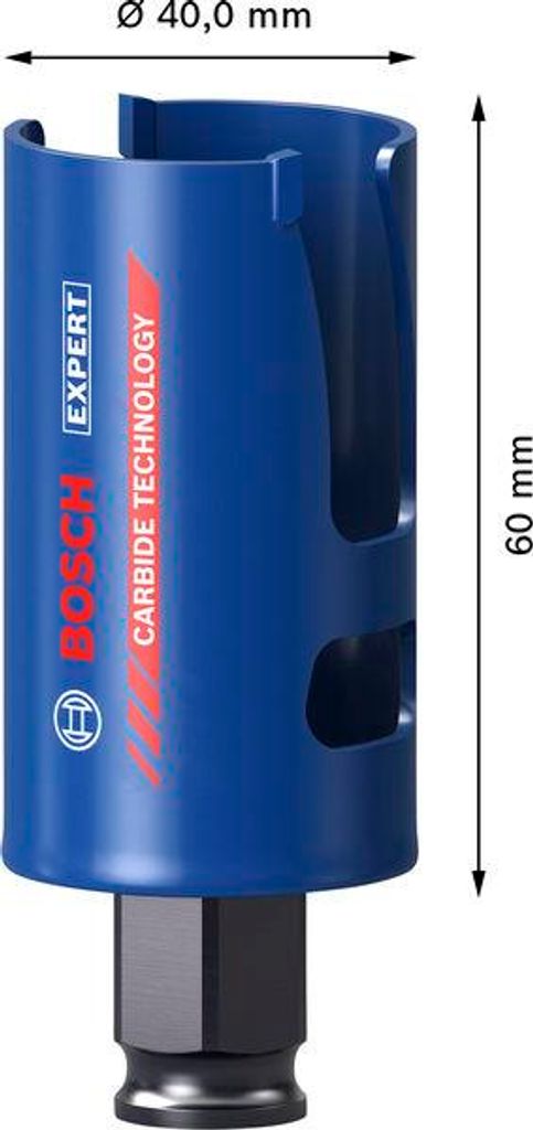 EXPERT Construction Material Power Change Plus Lochsäge, 40 x 60 mm