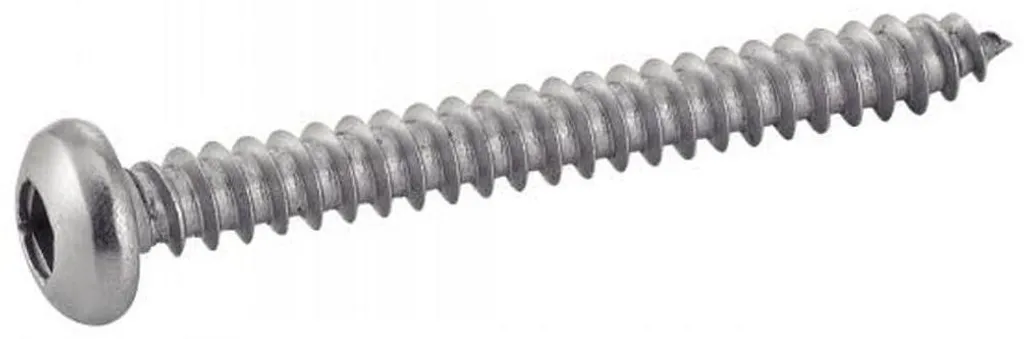 Vis à Tôle pour Métal et PVC 3.9 x 50 mm Tête Cylindrique Inox A2 200 pcs
