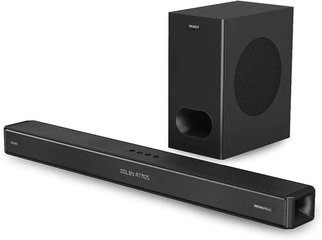 Majority Sierra Plus Barre de Son Dolby Atmos 2.1.2 avec Caisson 400W