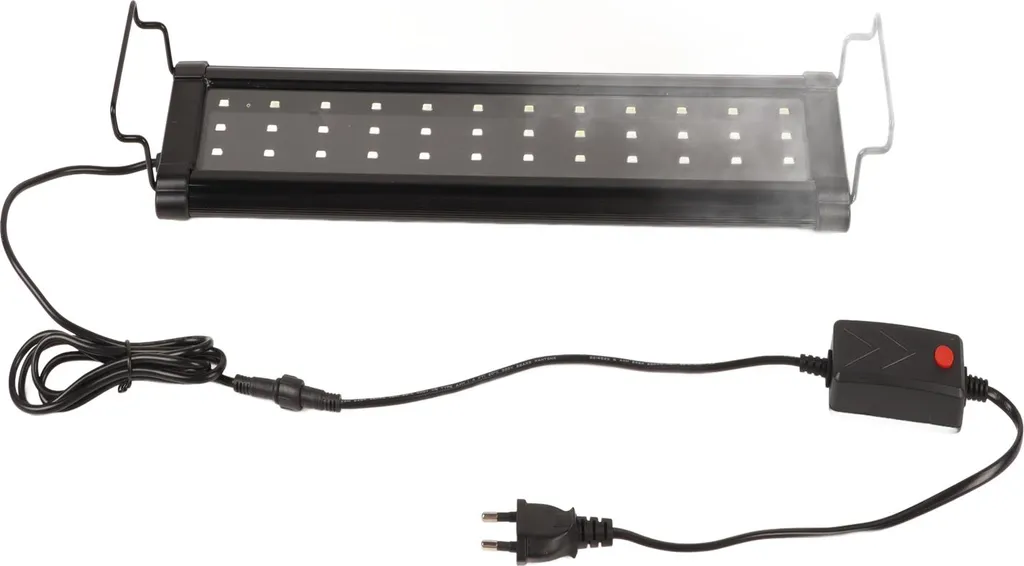 Lampe LED aquarium spectre complet 3 modes pince extensible 40cm-60cm