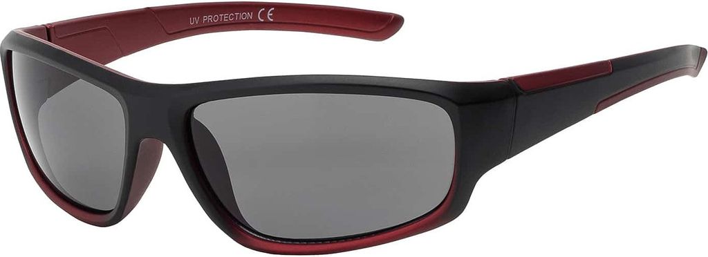 Jungen Mädchen Kinder Sonnen Brille Designer Modern Cool Abgefahren 30546 Schwarz-Rot