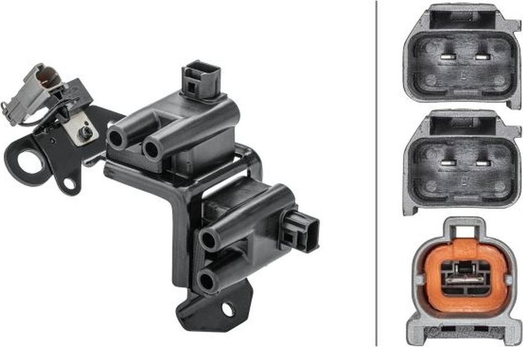 HELLA 5DA 358 168-421 Zündspule 12V für HYUNDAI COUPE (GK) MATRIX (FC) ACCENT III Stufenheck (MC) ACCENT II Stufenheck (LC) ACCENT II (LC) ELANTRA