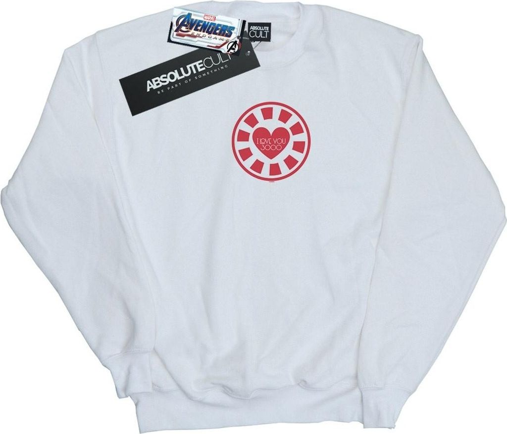 Marvel - "Avengers Endgame I Love You 3000" Sweatshirt für Damen BI5380 (L) (Weiß)