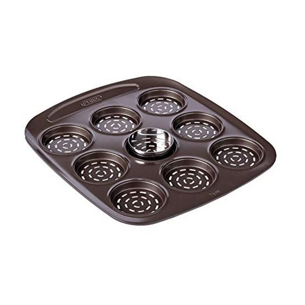 Moule Pyrex Asimetria anti-adhésif 9 compartiments mini pizzas 16 cm - 2