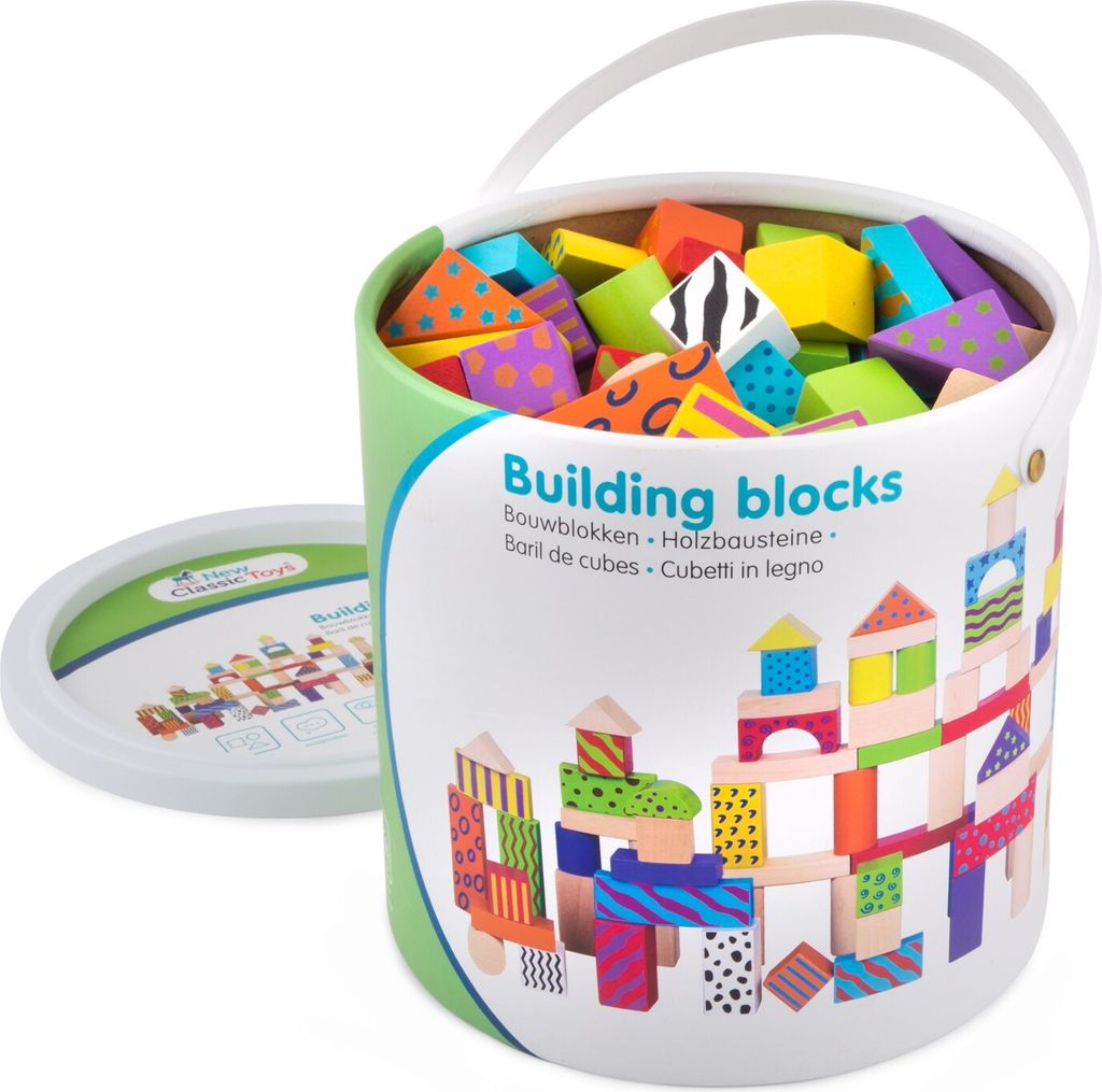 New Classic Toys Building blocks in a drum - fantasy, 1,5 Jahr(e)