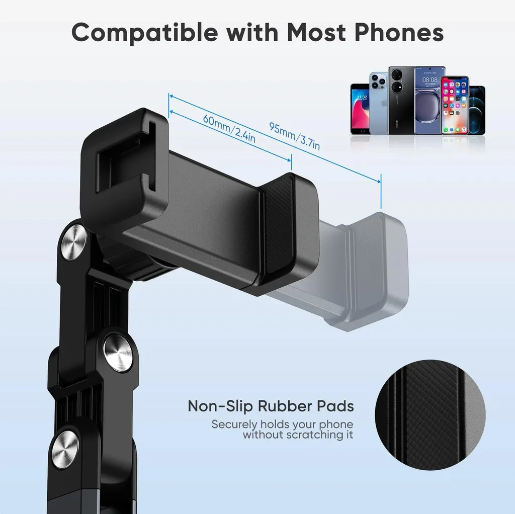Support Smartphone pour Streaming en Direct et Vlogging avec Bras 70cm - 2