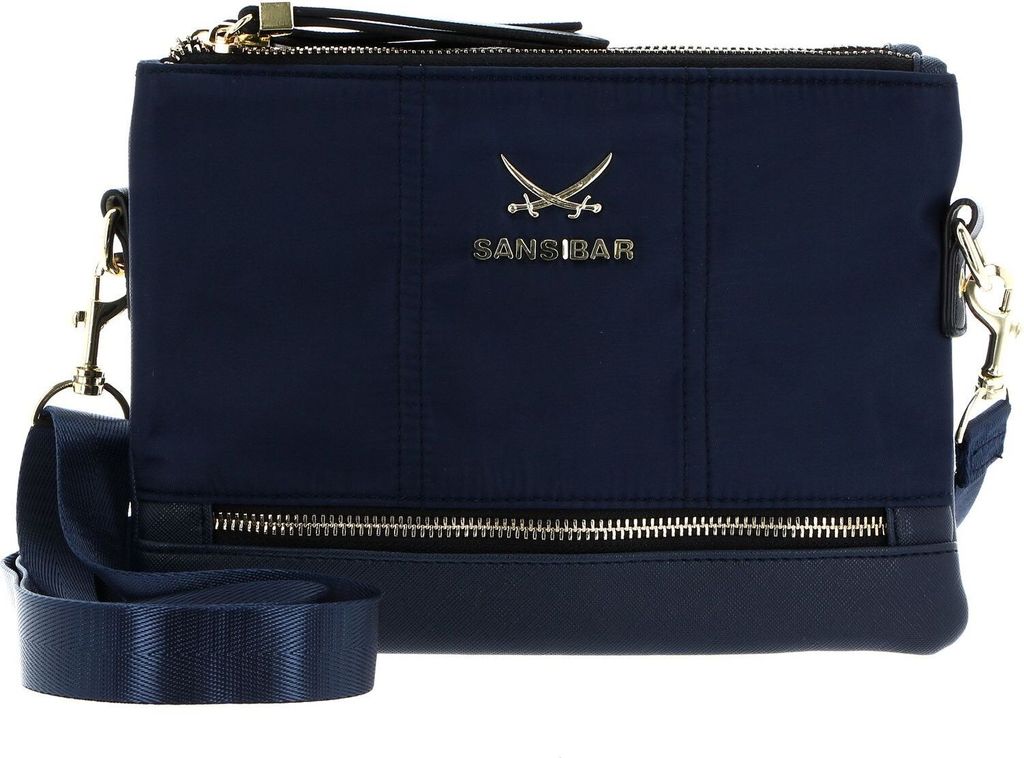 Sansibar Umhängetasche Schultertasche Zip Bag Ocean blau