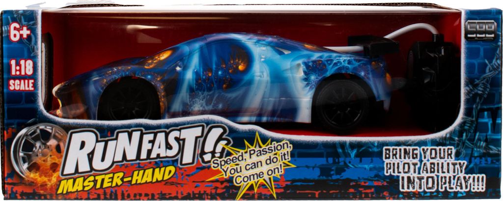 Ferngesteuertes Auto | RC Auto | Runfast!! | Blau/Gold