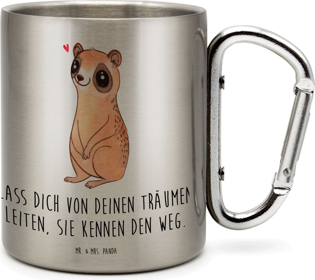 Mr. & Mrs. Panda Thermobecher Plumplori Glücklich - Transparent - Geschenk, Edelstahlbecher, Niedlich, Teetasse, Campingtasse, Lustige Sprüche, G...