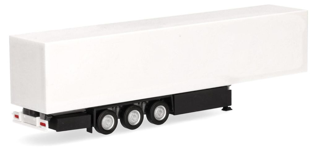 Herpa 077088 - 1/87 Schmitz E-Trailer Kühlkofferauflieger 3achs, weiß - Neu