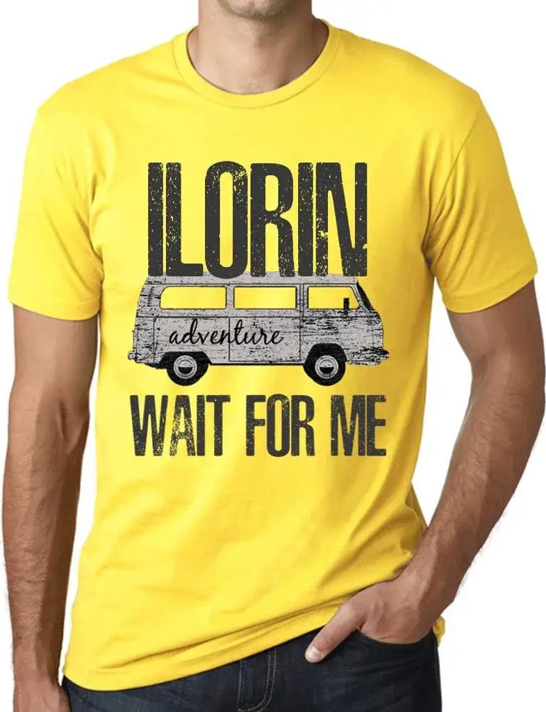 Herren Grafik T-Shirt Abenteuer warten auf mich in Ilorin – Adventure Wait For Me In Ilorin – Öko-Verantwortlich Vintage Jahrgang Kurzarm Lustige