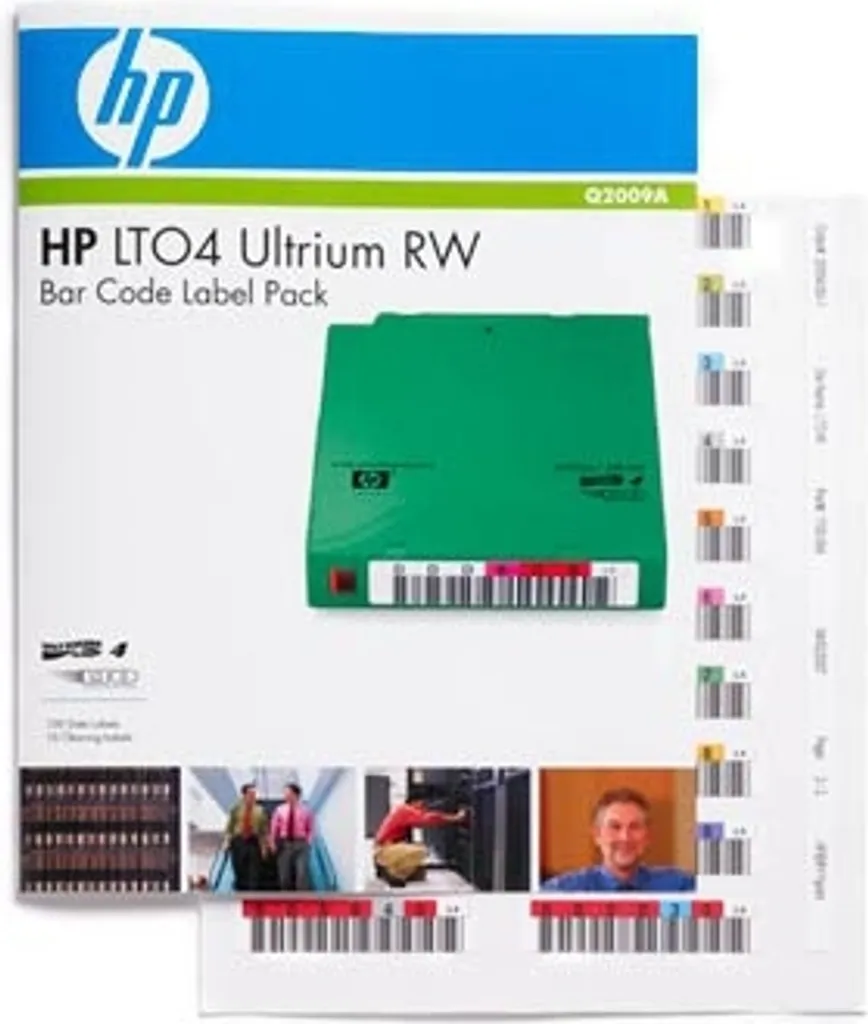 Cartouche de sauvegarde LTO-4 Ultrium RW HPE pack étiqueté code à barres