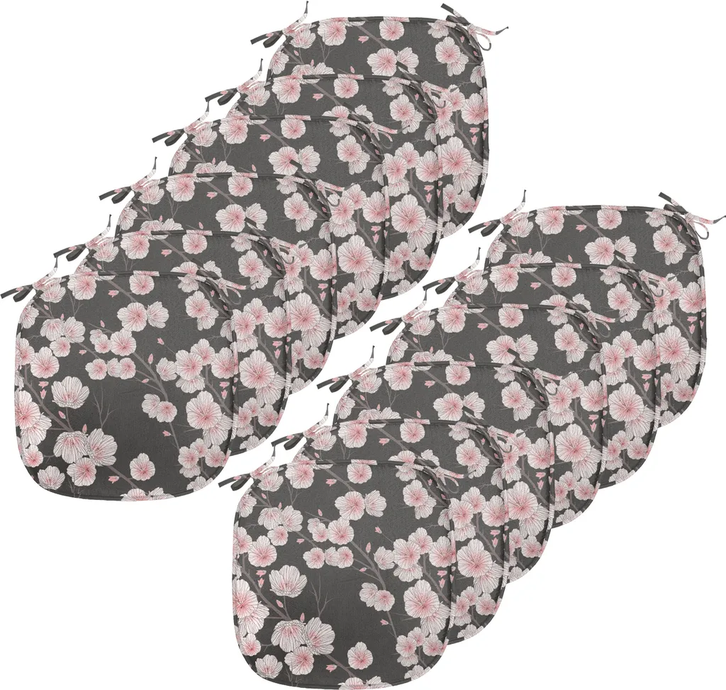 Set 12 Cuscini Sedie 40x40 Impermeabili ABAKUHAUS Rustico Naturale