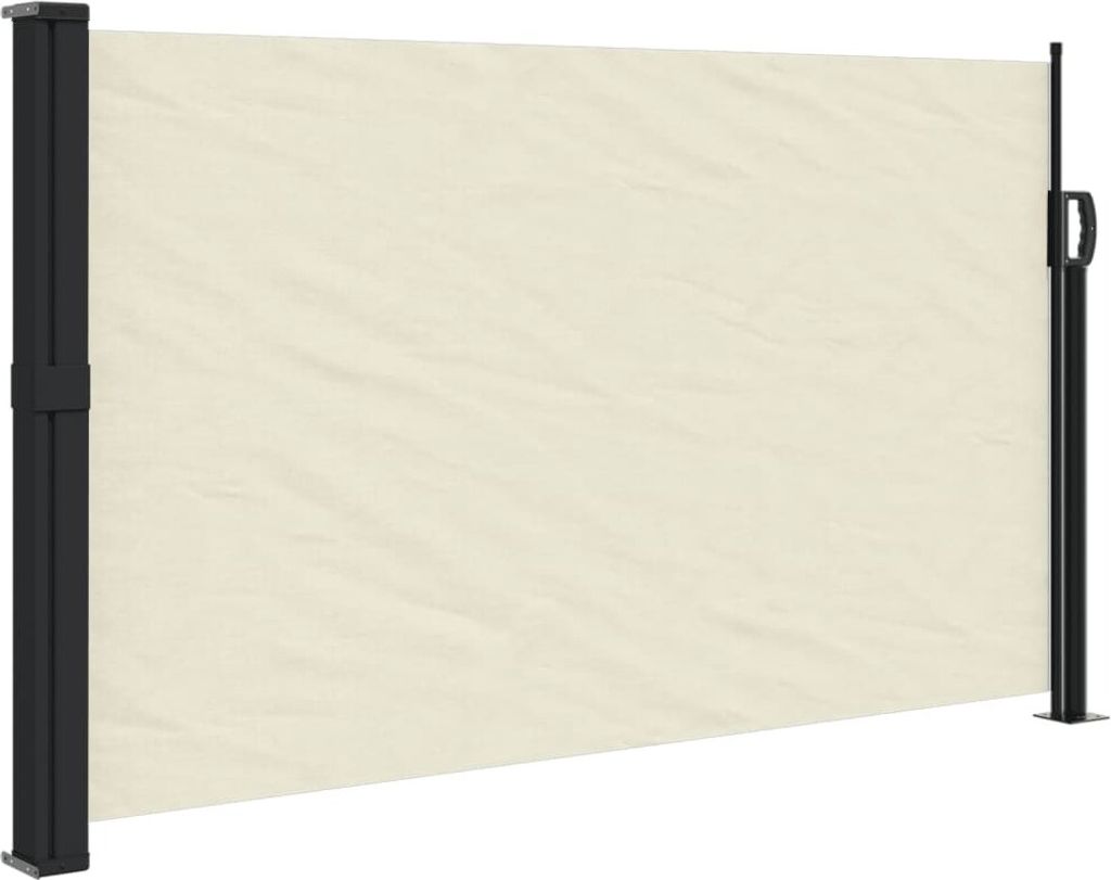 vidaXL Marquise latérale extensible Crème 120x600 cm Image du produit 