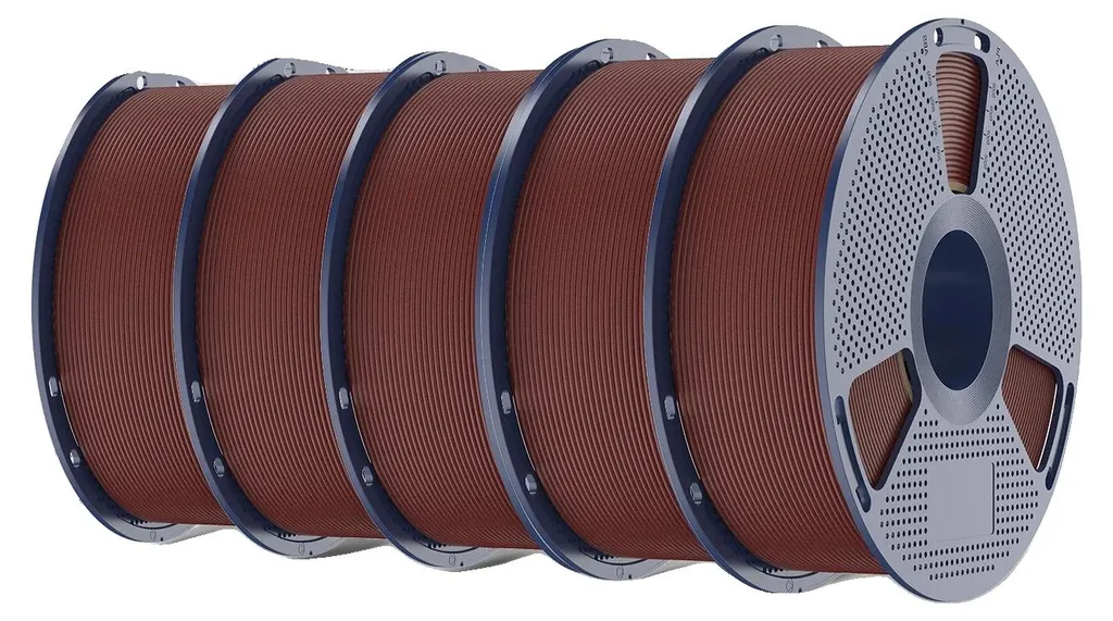 Filament PLA Texture Marbrée Rouge Brique Haute Vitesse pour Maker 3D
