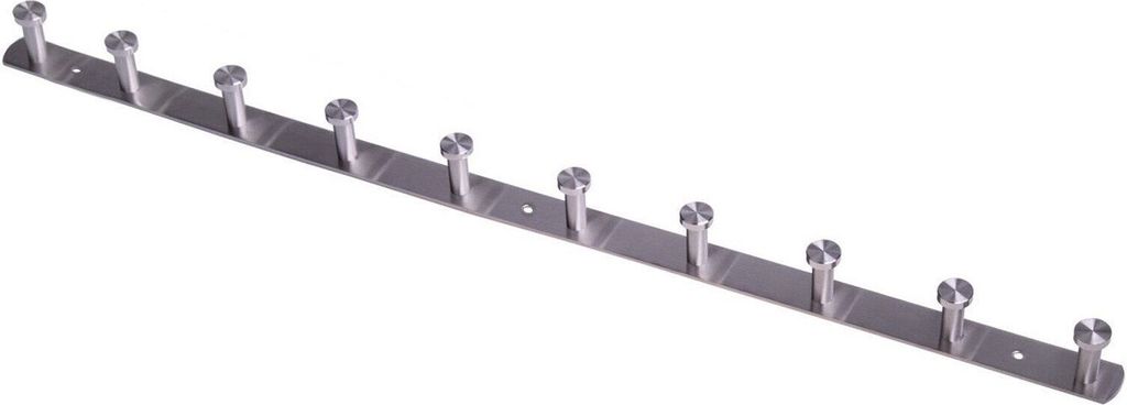 EDELSTAHL ? Kleiderhaken Garderobe Handtuchhalter Bad Hakenleiste 9 Haken