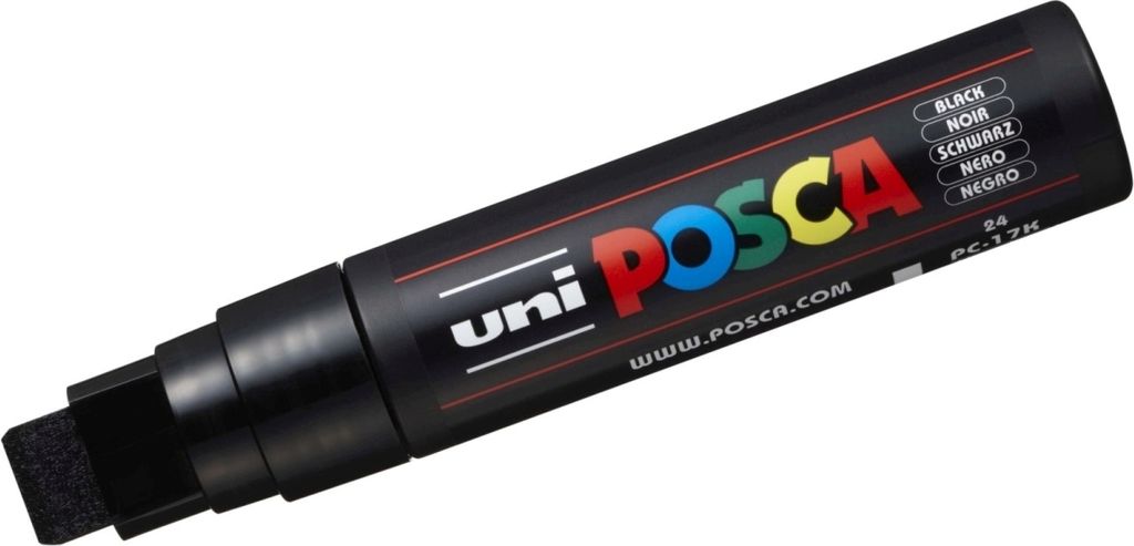 POSCA PC-17K Schwarze Marker (5 Stück)