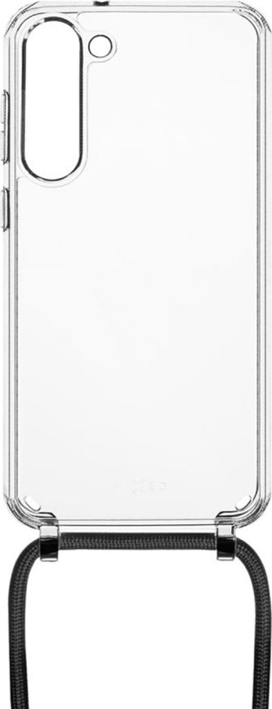 Schutzhülle Fixed für Samsung Galaxy S23 Plus, Transparent mit Schwarz Schlüsselband, Case, Cover, Handy hülle, Handy tasche, Futeral