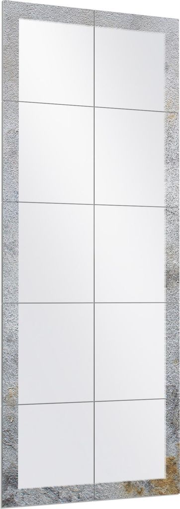 DEQORI Wandspiegel Puzzle 60x150 cm 'Pastellfarbener Putz' Spiegel Ganzkörperspiegel