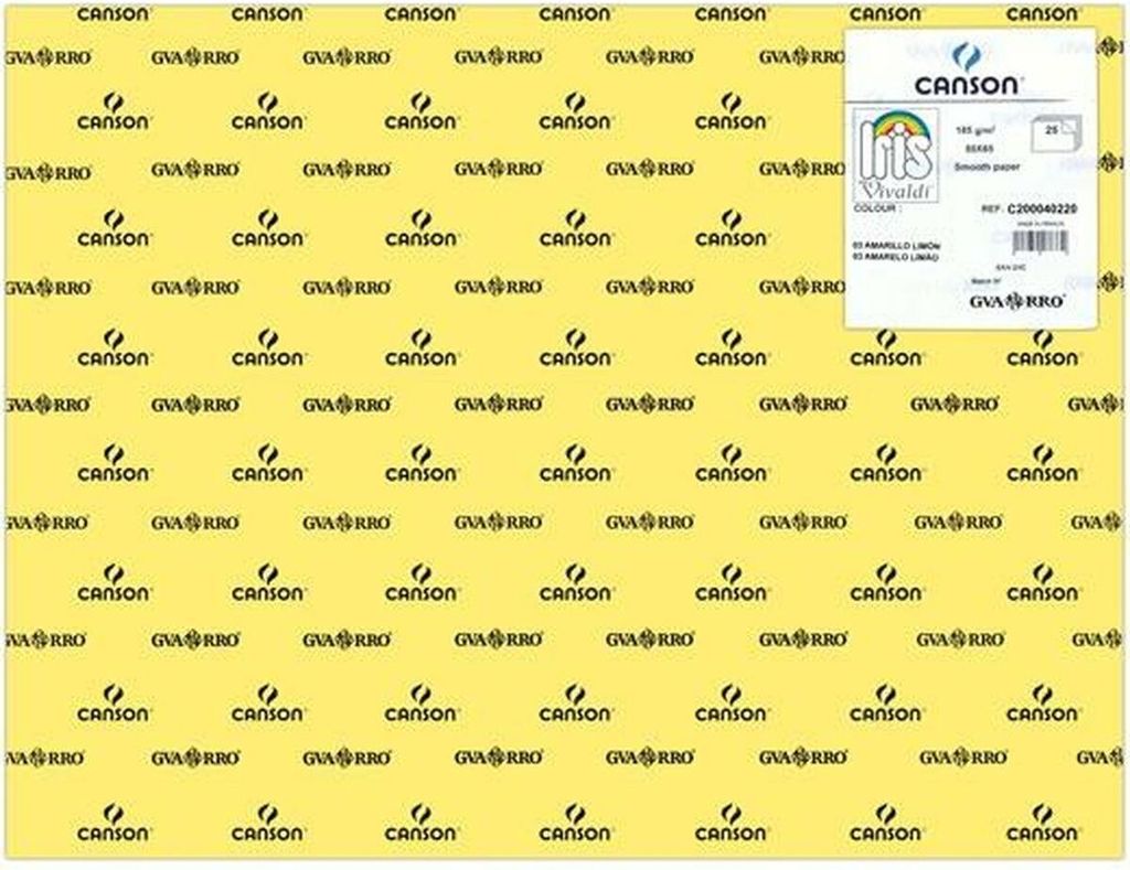Canson Iris Vivaldi, Kunstpapier, 185 g/m², 25 Blätter