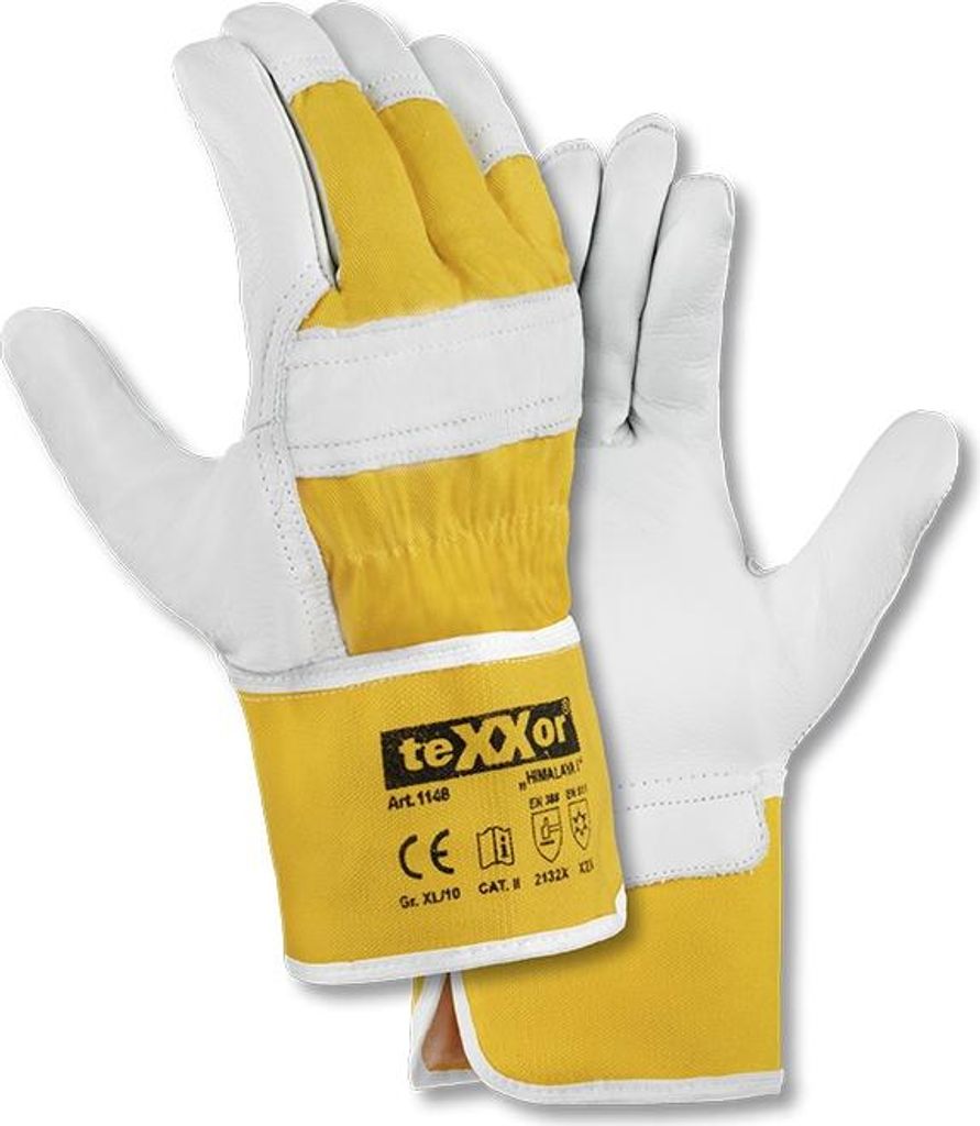 12 Paar Rindvollleder-Winterbauhandschuhe HIMALAYA I Größe Produktbild 