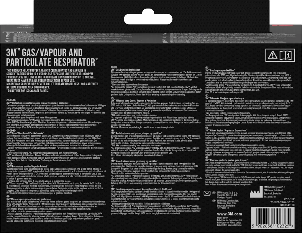 Masque 3M A1P2 : fini les odeurs de solvants et irritations pulmonaires - 3