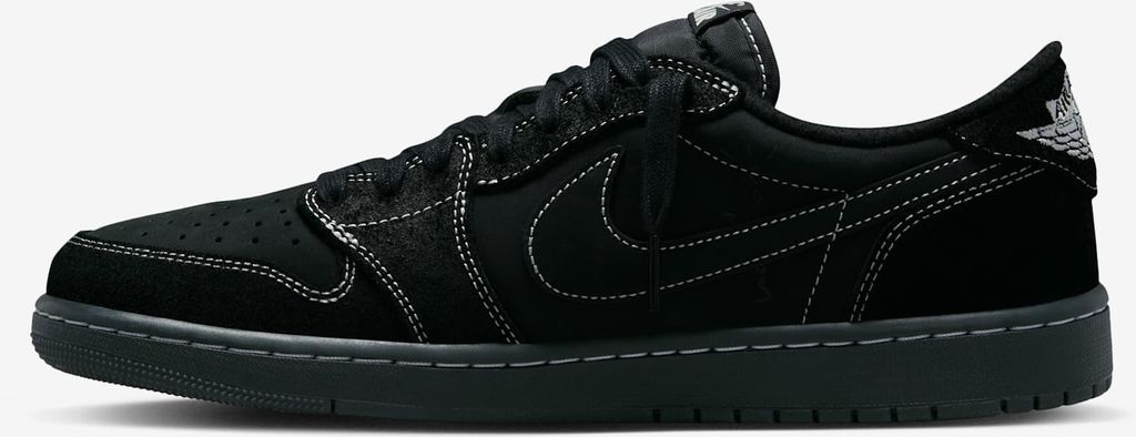 Nike Air Jordan 1 Retro Low OG SP x Travis Scott "Black Phantom", DM7866-001, Größe: 44,5