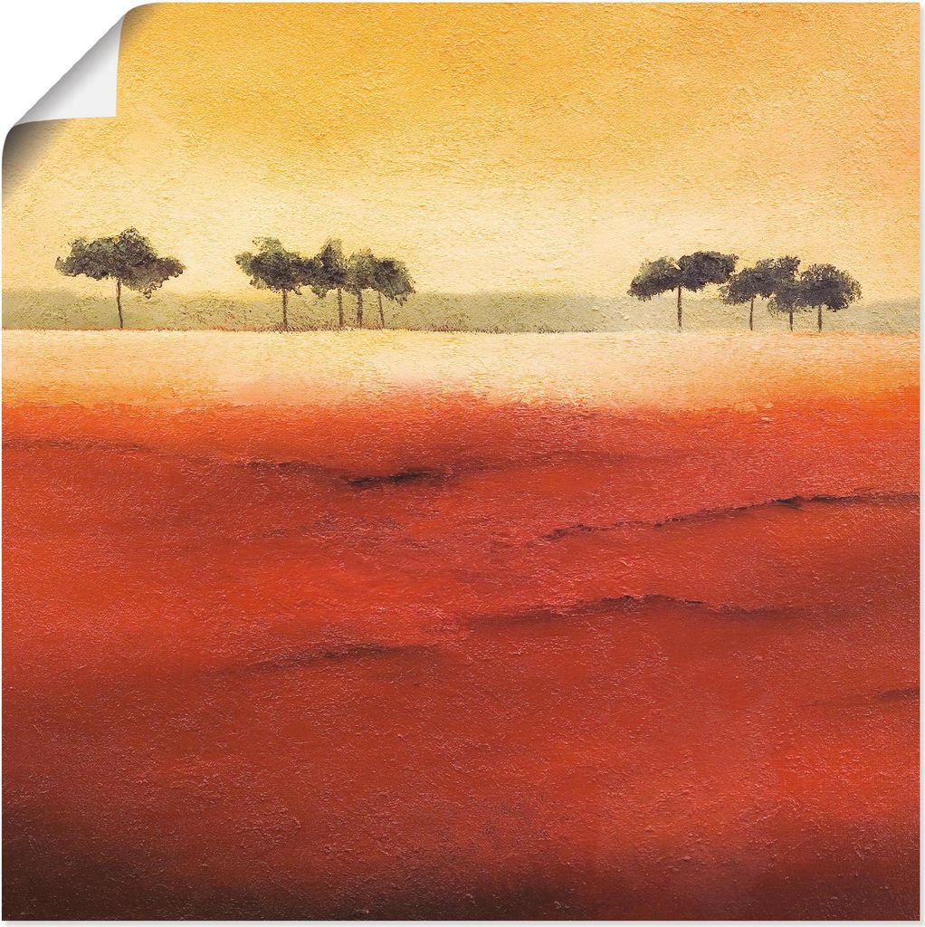 ARTland Poster Baumgrenze III Größe: 30x30 cm